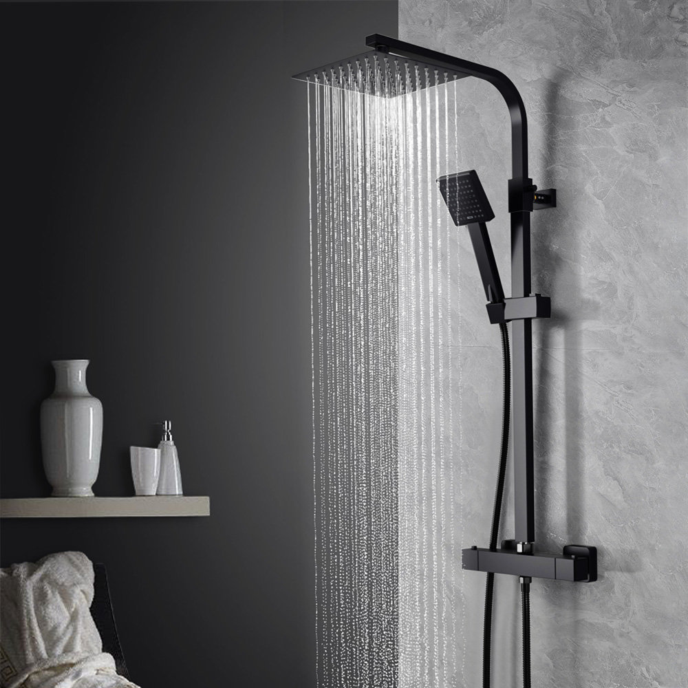 Square Rod Temperature-Controlled Shower Head Set