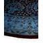 Tapis bleu noué à la main de conception unique Holsworth - bleu