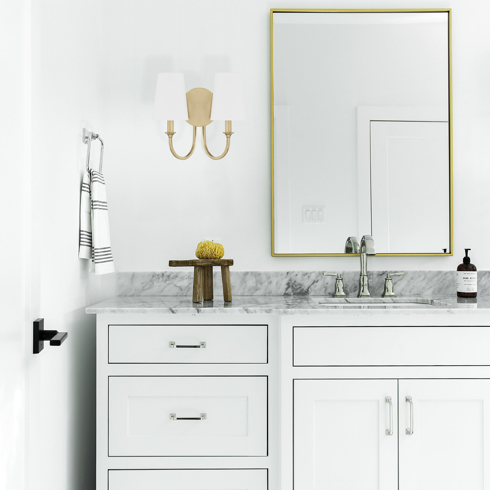 Ikenna 2 Light Dimmable Armed Sconce, Vibrant Gold