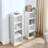 Multifunctional 8 - Tier Media Tower Rack, Double Bookcase For Cd Storage In Home Office, Adjustable Shelves, Waterproof And Quick To Install, 3A Packaging Easy Assemble, Packaged-126094316