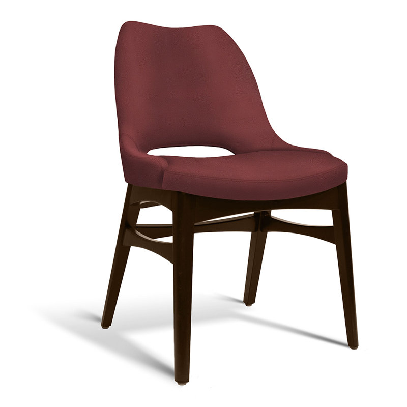 Henrik Side Chair, Dark Purple/Brown