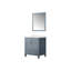 Meuble-lavabo blanc l 30 po x P 22 po, comptoir en quartz blanc et miroir de 28 po-114762984