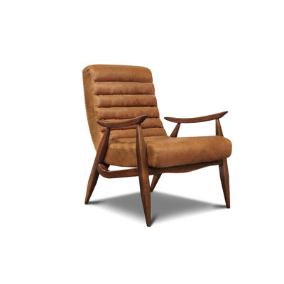 Lily Leather Tufted Armchair