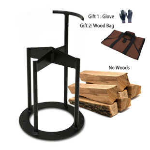 Arlmont & Co. Wall Mount Steel Firewood Splitter, Kindling Wood Cutting  Tool for Home Rajpreet Trim Kit