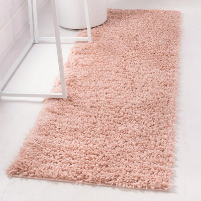 Tapis rose à poils longs Candas