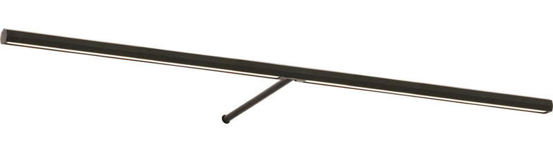 Plural Faceted Picture Light, Bronze, 0.7" H x 30" W x 8.9" D, 20.8