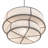 Jayne 6 - Light Beige/Gray Drum Pendant