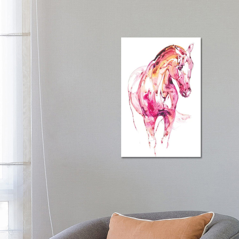 Garnet Horse III by Julie T. Chapman - Wrapped Canvas Painting, 66.04 cm H x 45.72 cm W x 3.175 cm D