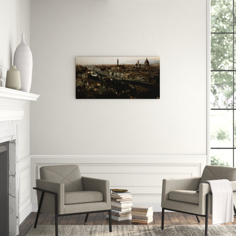 Firenze Print by Jordan Thurston, Glass Coat, 40" H x 80" W x 1.5" D