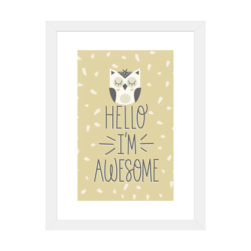 «Cute and Wild II» par Ilis Aviles - reproduction d'art textuel, Papier encadré blanc, Blanc, H 24 po x l 16 po x P 1 po