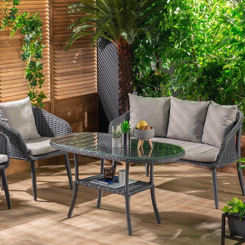 Mobilier de jardin en rotin Capri