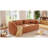 Spacious Modern Chenille Sofas, No Assembly Curved Couch For Home