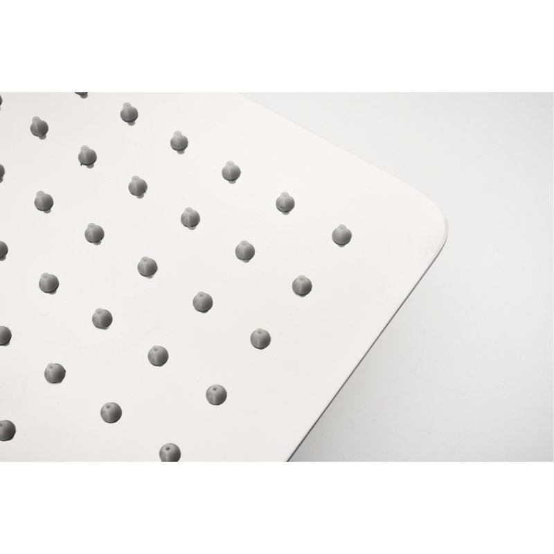 Système de douche pour salle de bain de luxe - Tête de pluie avec fonction autonettoyante et tuyau standard américain - Matériau de buse murale facile à fixer au corps en laiton