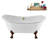 59" Streamline Clawfoot Tub,Tray,Drain, Clawfeet-101628978-102220278