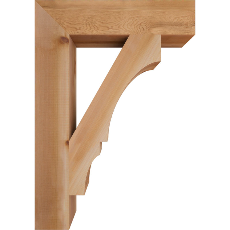 Support à bloc lisse l 5 5 po x P 28 po x H 40 po, cèdre rouge de l'Ouest, L 5 1/2 po x P 28 po x H 40 po
