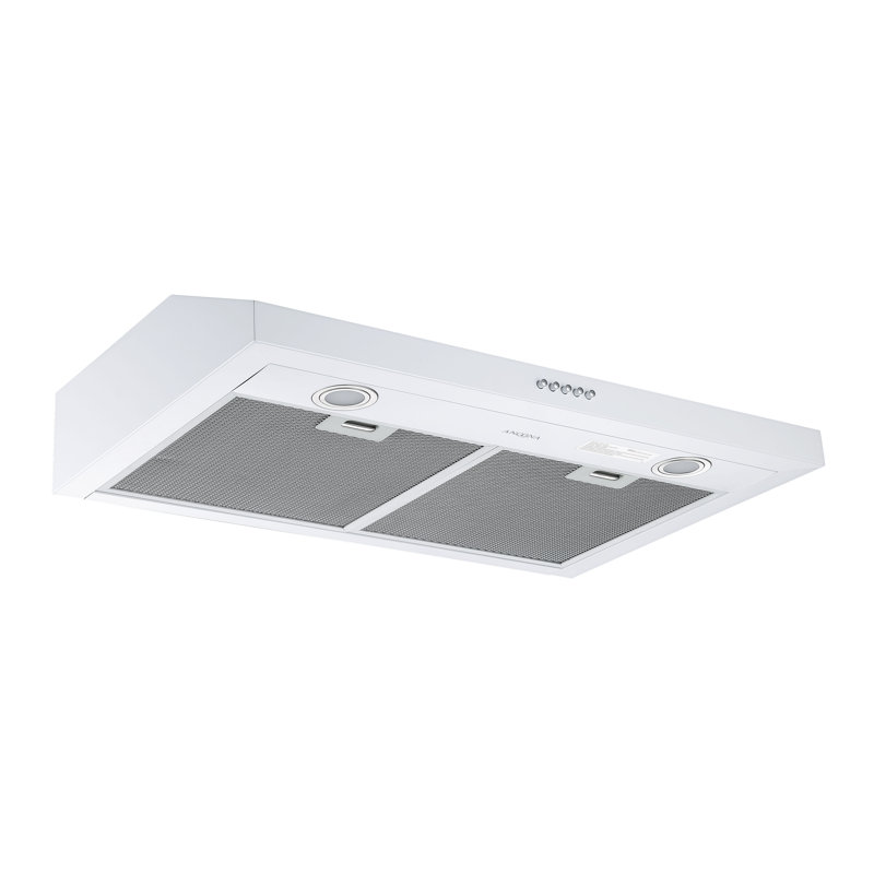Ancona Slim S3DW 30" 325 CFM Non-vented White Under Cabinet Range Hood 