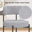 Ensemble de chaises de salle à manger peu encombrantes, revêtues de velours, de style moderne, idéales pour la cuisine