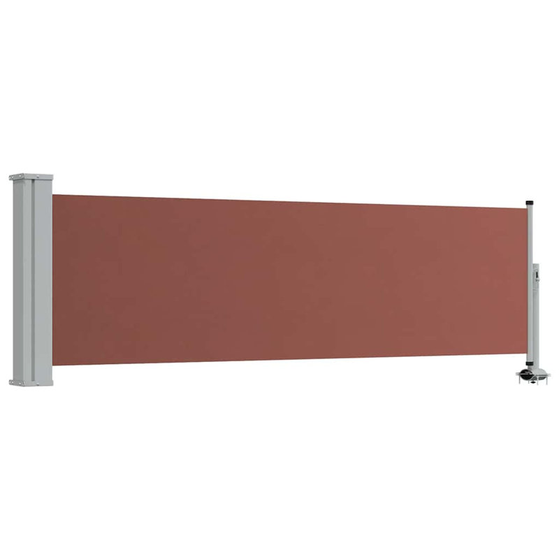 VidaXL Retractable, 31.5'' H x 118.1'' W, Brown