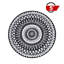 Tapis rond noir / blanc Juleimy-1004459801