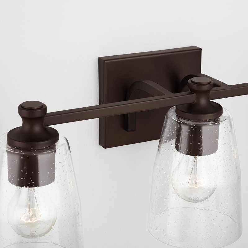 Éclairage pour meuble-lavabo à intensité variable Oakland, Nickel brossé, Norme A19, 3