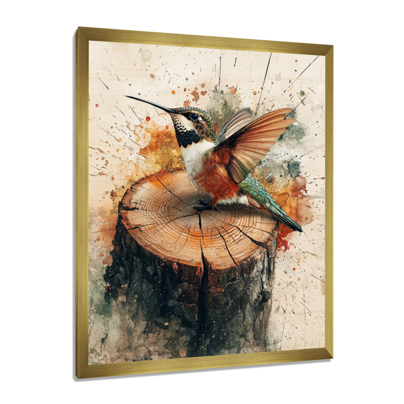 Giano - animaux, reproduction d'art sur toile, H 44 po x l 34 po, Picture Framed, Doré