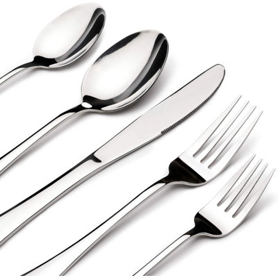 Ensemble de couverts 40 pièces pour 8 allant au lave-vaisselle