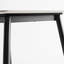 Grande table rectangulaire avec base en métal solide et table de salle à manger moderne en pierre