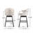 360 Degree Swivel Bar Stool With Stunning Nailhead Trim, Set Of 2