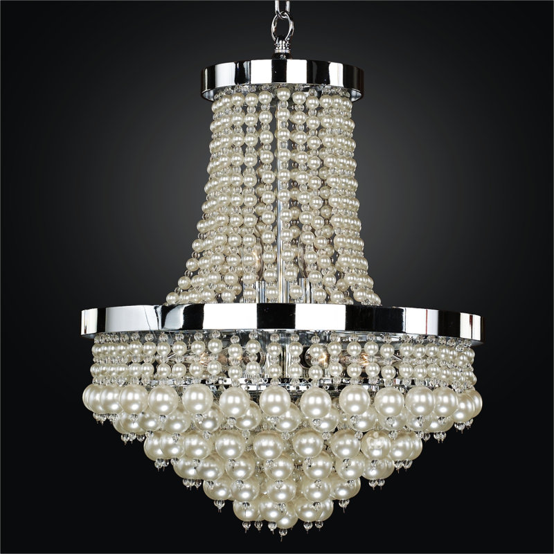 Lustree empire 8 lumières unique, H 22,5 po x l 16 po x P 16 po