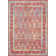 Tapis rouge / bleu Rosamonde