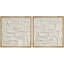 Motif de blocs de pierre blanche, reproduction d'art sur toile encadrée dans la chambre principale-1772349645-1772349642