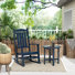 Laguna Outdoor Plastic Rocking Chair with Side Table