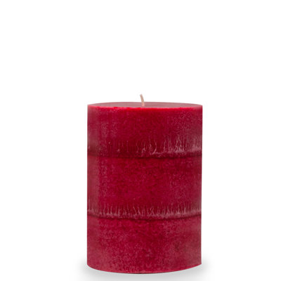 Bougies piliers rouges parfumées à la main