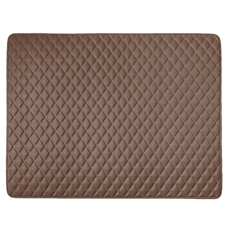 Odoms Non-Slip Door Mat, Brown, 46" L x 40" W