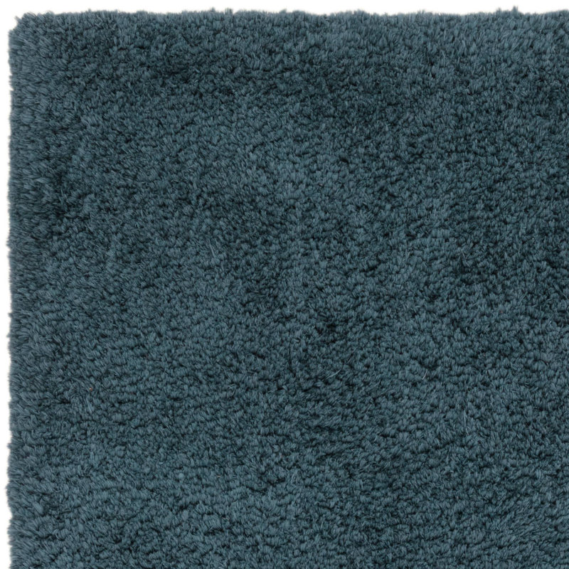 Tachiana Hand Tufted Shaggy Navy Area Rug, Rectangle 80 x 150 cm