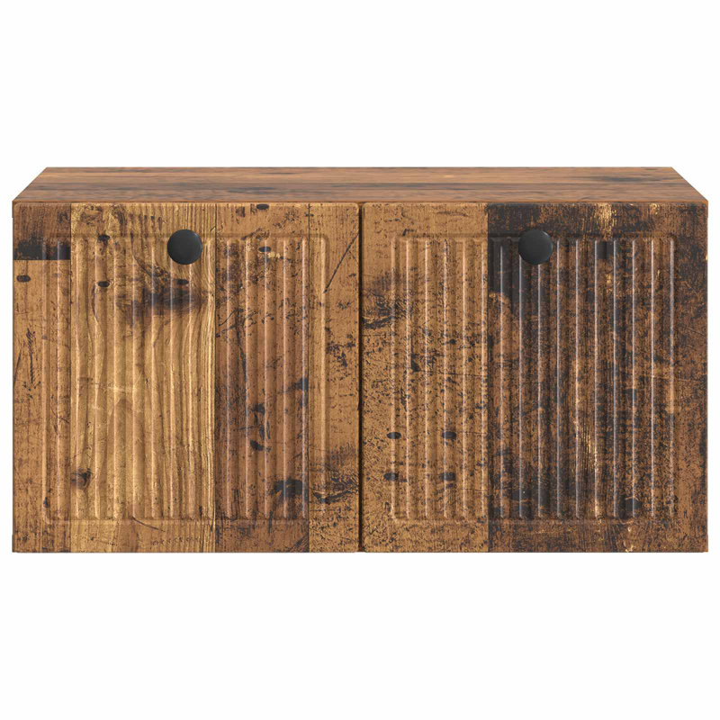 Unfinished TV Stand, 30cm H x 59.5cm L x 41cm W, Old Wood