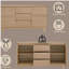 Kasem Oak Finish Server