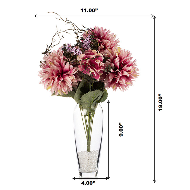 Dahlia dans un vase, Mauve