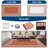 9x12ft FT Terracotta Waterproof Reversible Outdoor Rug, Modern Geometric Diamond Edge Plastic Straw Mat, UV Resistant Easy Clean Foldable Carpet with Portable Bag for Patio Deck Balcony RV Camping Beach-1106569334-1106569328