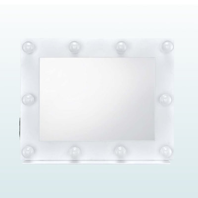 Miroir d'appoint blanc par Avery