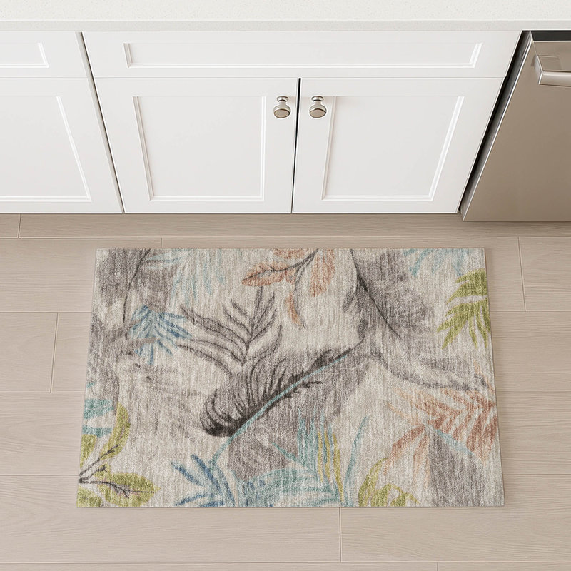 Machine Washable Indoor/Outdoor Chantille ACN2768 Floral Rug, 2'6" x 3'10"