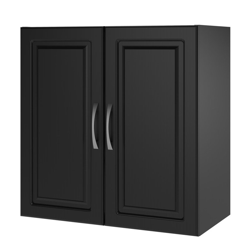 Armoire de salle de bain murale l 23,4 po x H 23,7 po x P 12,4 po Scholl, Noir