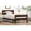 Lit plateforme en bois avec tête de lit Pied de lit spacieux Rangement en bois massif robuste Assemblage facile-590475222