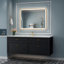 Harcrest Lighted Metal Framed Wall Mounted Bathroom in Gold-125873404