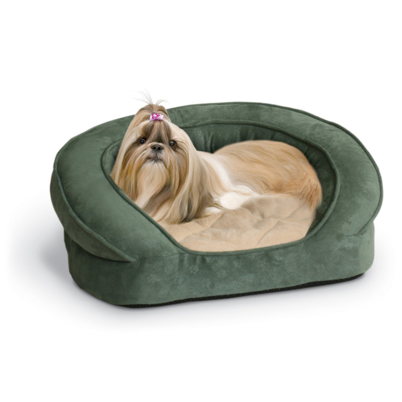 Lit-lit pour chien deluxe ortho, Moyen (l 30 po x P 30 po x H 8 po), Vert