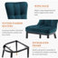 Velvet Upholstered Dining Chair-1209405576