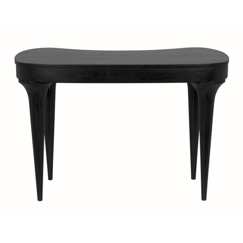 Noir Rennie Classic 45'' Black Wood Desk