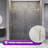 66"-72"  W X 76"  H Single Sliding Frameless Shower Door with 3/8"(10mm) Tempered Clear Glass-118142931