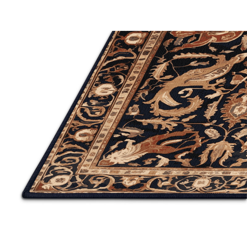 Tapis mauve lavable à la machine, Rectangle 6 pi x 9 pi