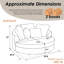 Chaise longue d'intérieur surdimensionnée à housse-862242719